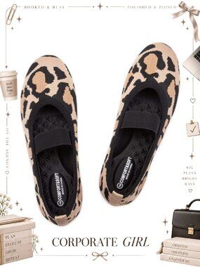 Womens Ballet Flats Round Toe Knit Fabric Single Strap Lightweight